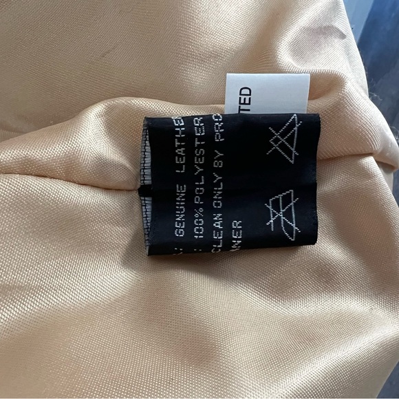 XOXO Tan  Genuine Leather Jacket - Picture 3 of 6